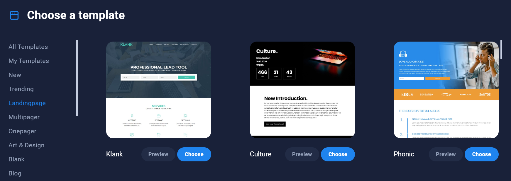 The Power of Landing Pages: How to Turn Visitors into Customers 3 Sitejet Builder Landing Pages Templates